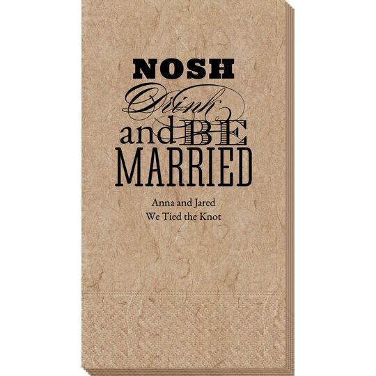 Nosh Drink and Be Married Bali Guest Towels